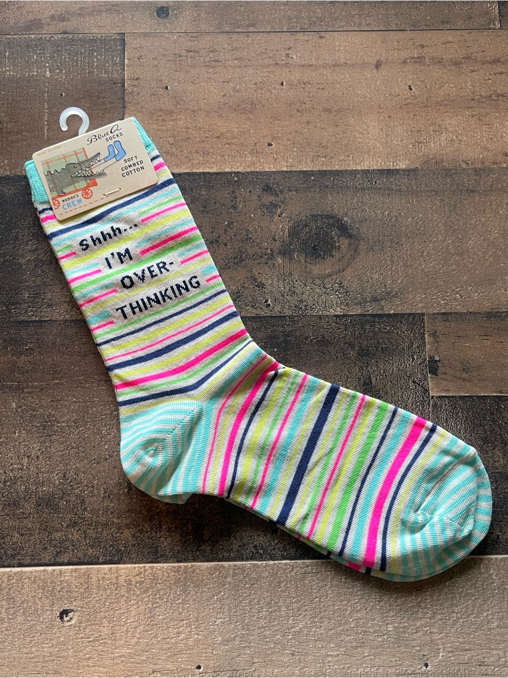 Blue Q Crew Socks